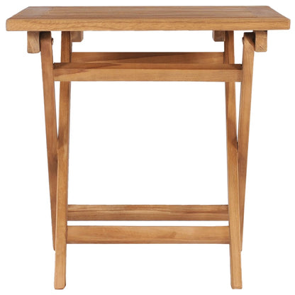 Tuintafel Inklapbaar 45X45X45 Cm Massief Teakhout Vierkant