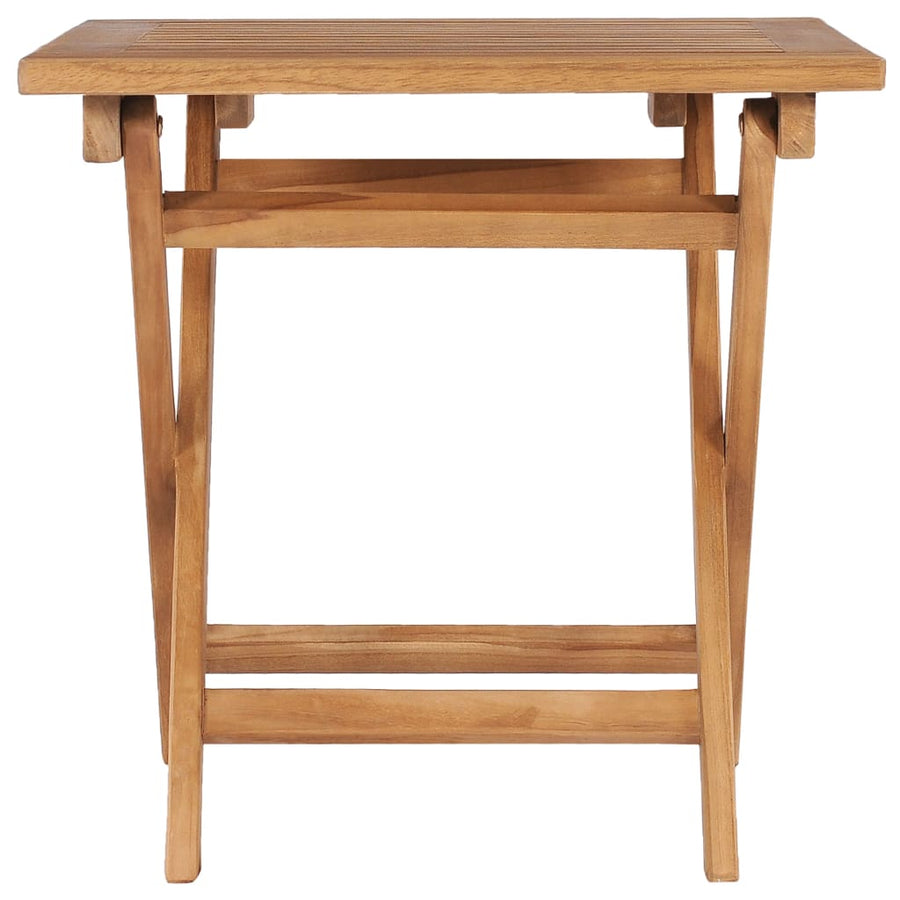 Tuintafel Inklapbaar 45X45X45 Cm Massief Teakhout Vierkant