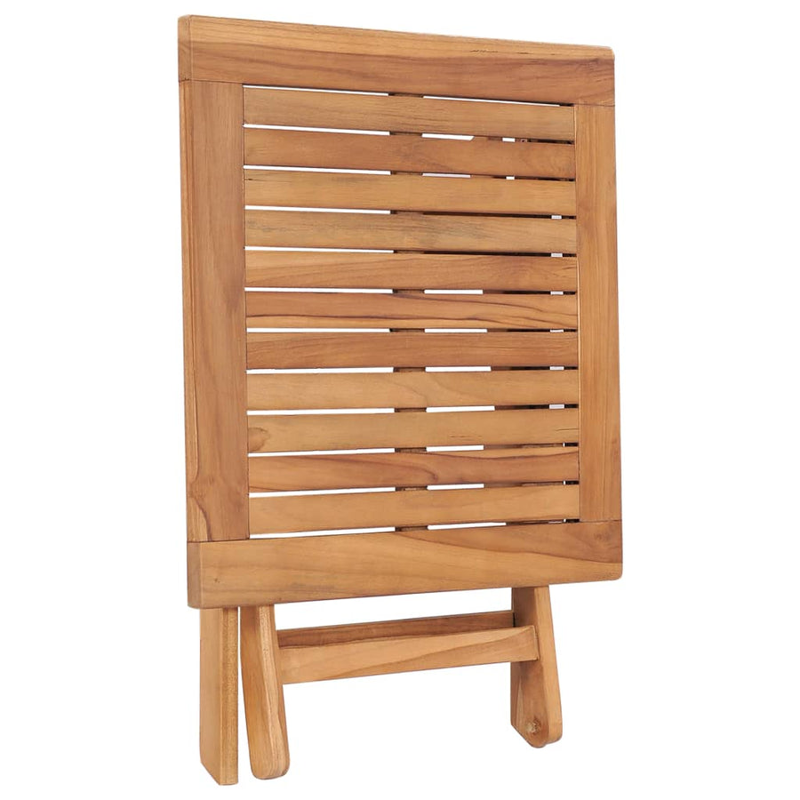 Tuintafel Inklapbaar 45X45X45 Cm Massief Teakhout Vierkant
