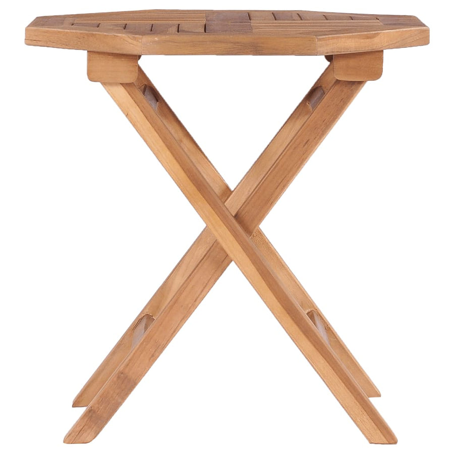 Tuintafel Inklapbaar 45X45X45 Cm Massief Teakhout Achthoekig
