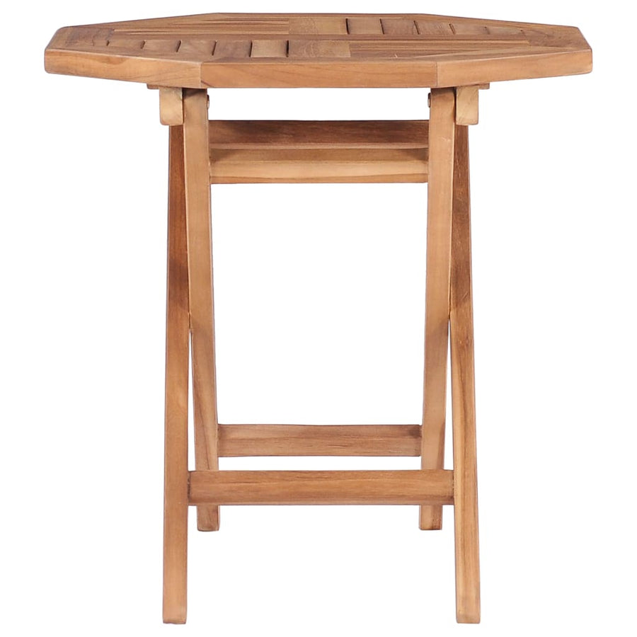 Tuintafel Inklapbaar 45X45X45 Cm Massief Teakhout Achthoekig