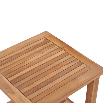Salontafel 45x45x45 cm massief teakhout