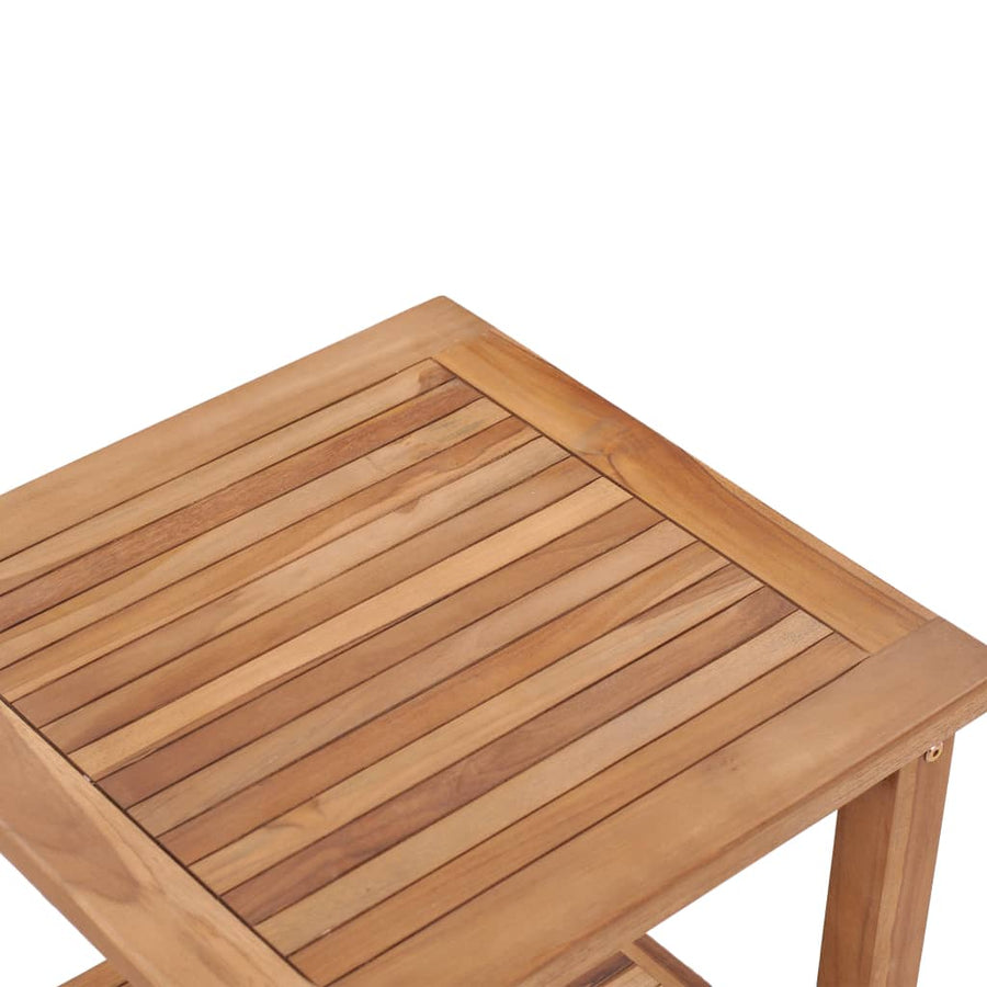 Salontafel 45x45x45 cm massief teakhout