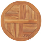 Tafelblad rond 60 cm massief teakhout