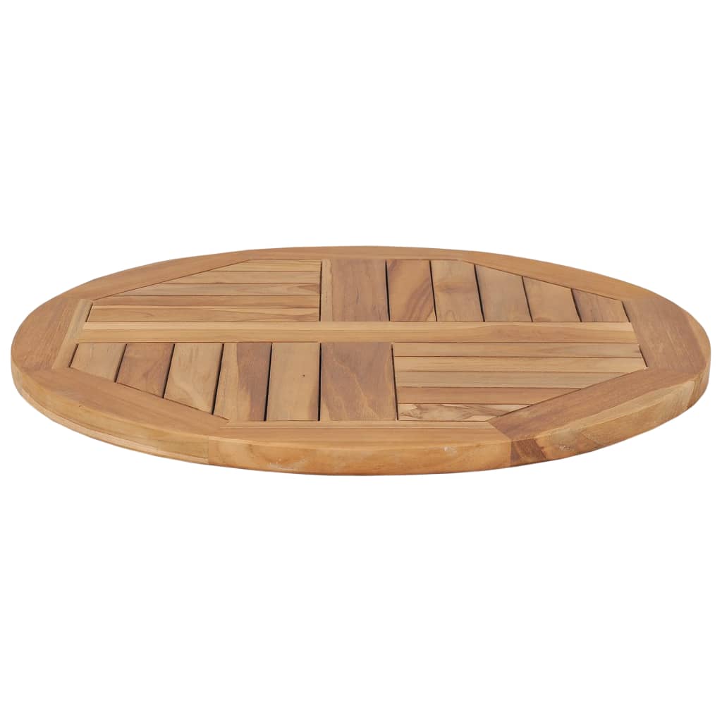 Tafelblad Rond 2,5 Cm 60 Cm Massief Teakhout Ø 60 x 2.5 cm