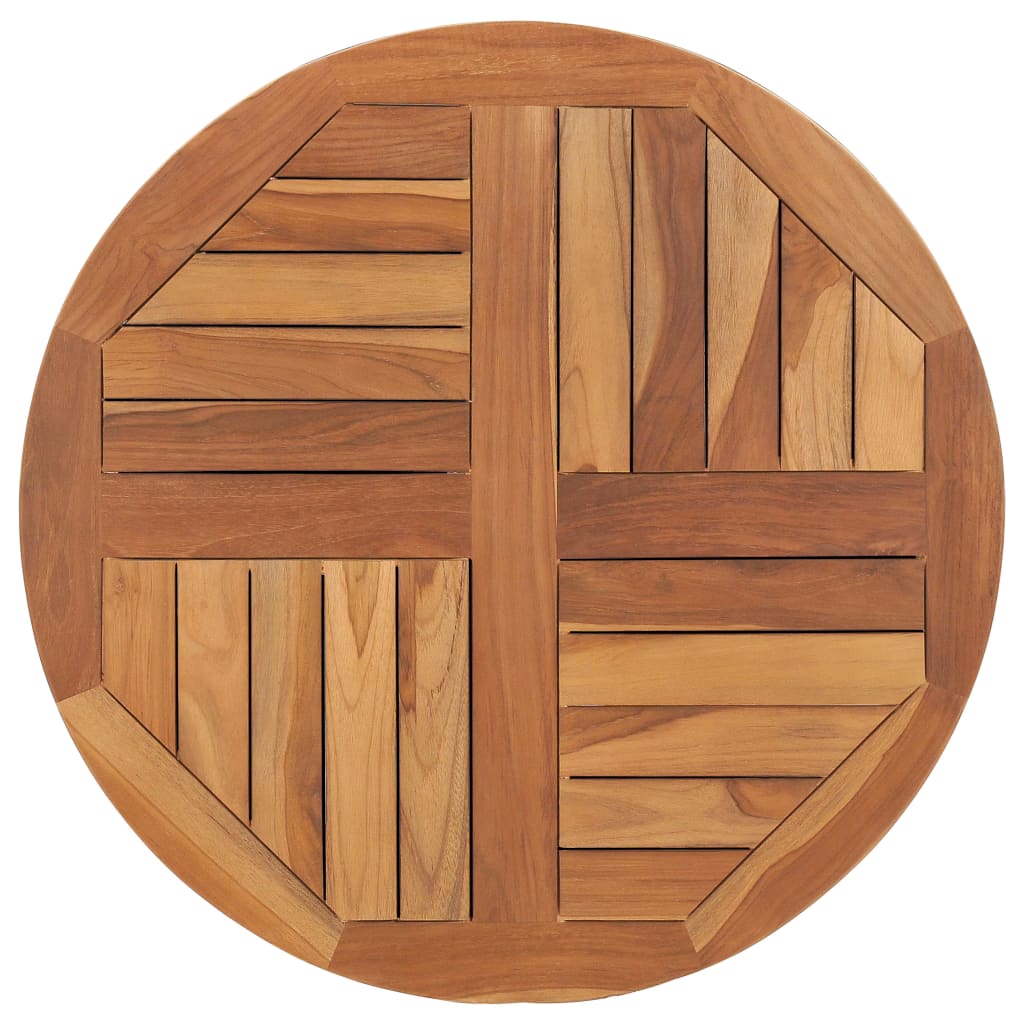 Tafelblad Rond 2,5 Cm 70 Cm Massief Teakhout Ø 70 x 2.5 cm