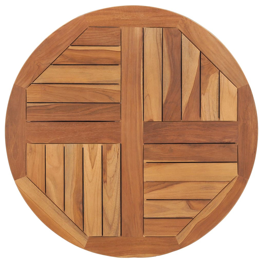 Tafelblad Rond 2,5 Cm 70 Cm Massief Teakhout Ø 70 x 2.5 cm