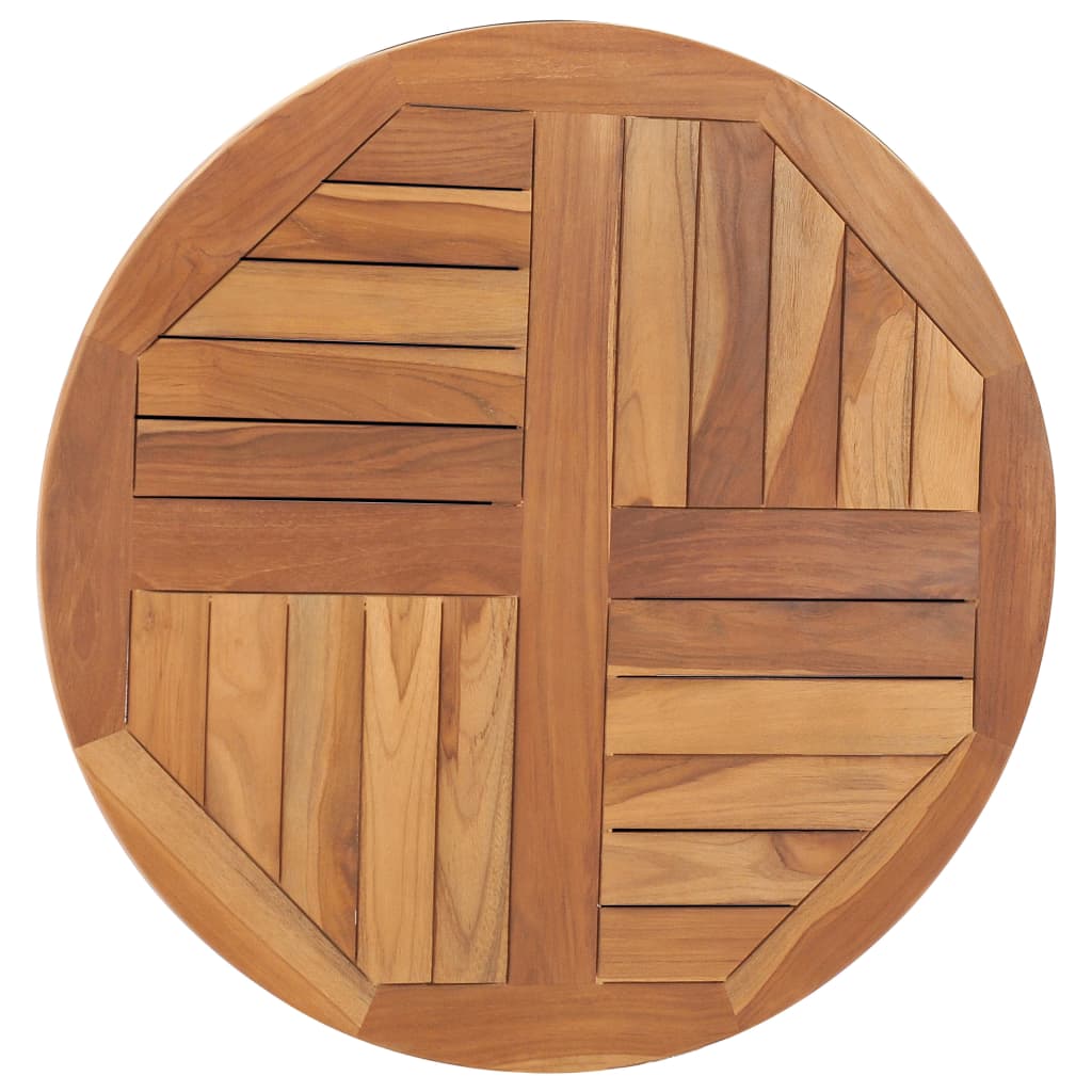 Tafelblad Rond 2,5 Cm 70 Cm Massief Teakhout Ø 70 x 2.5 cm