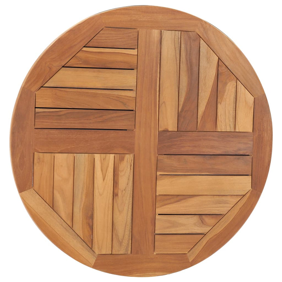 Tafelblad Rond 2,5 Cm 70 Cm Massief Teakhout Ø 70 x 2.5 cm