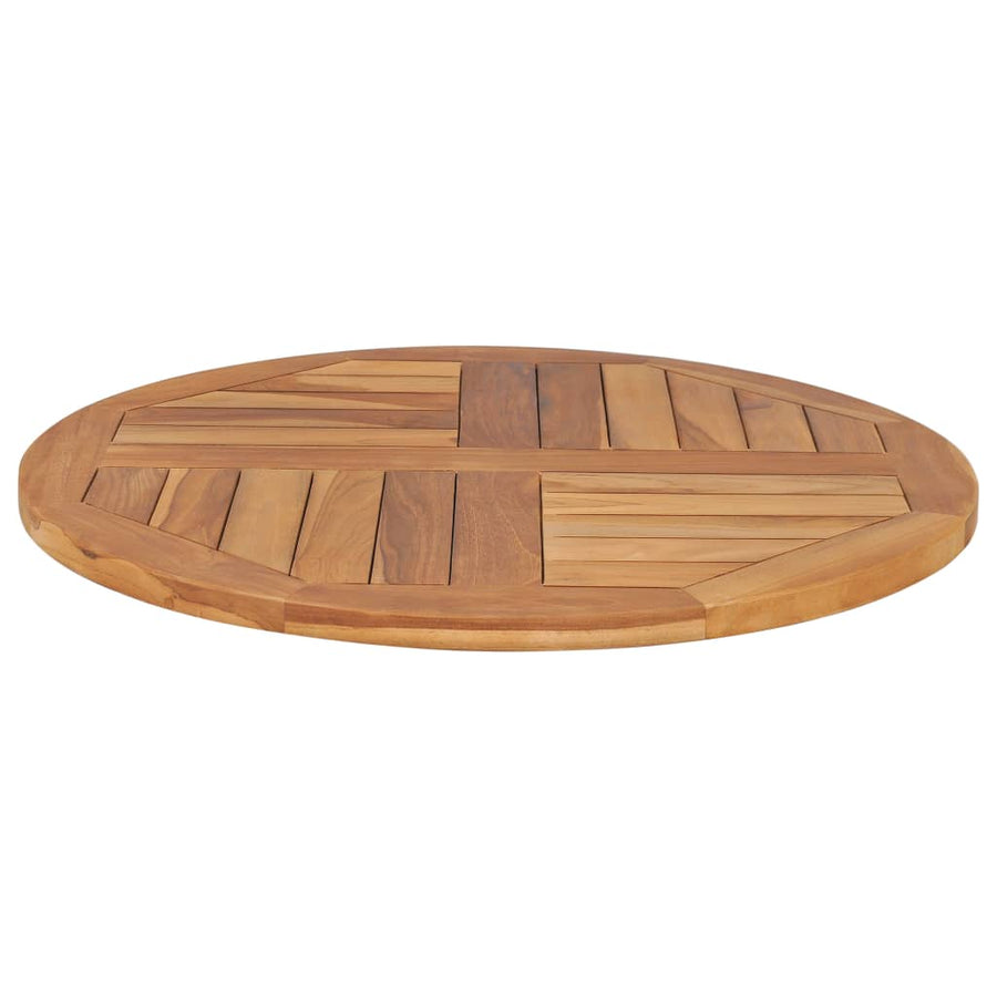 Tafelblad Rond 2,5 Cm 70 Cm Massief Teakhout Ø 70 x 2.5 cm