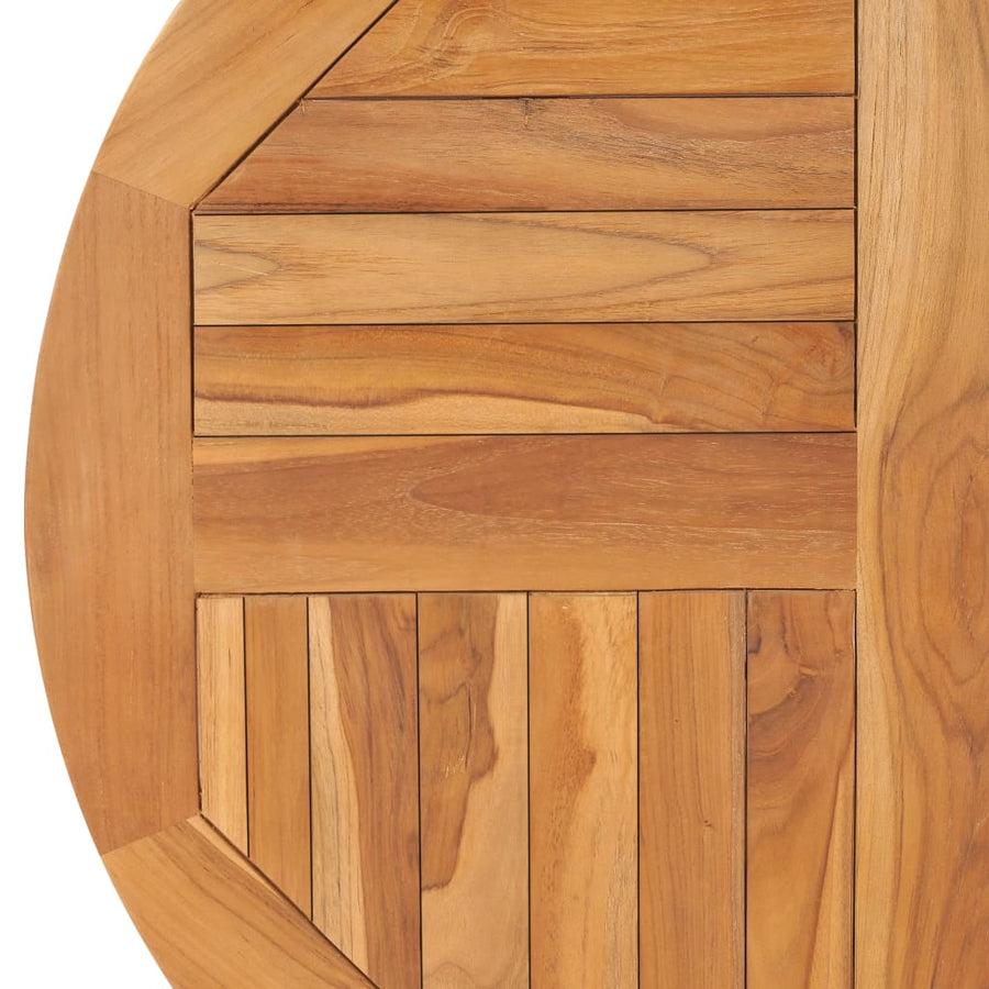 Tafelblad Rond 2,5 Cm 80 Cm Massief Teakhout Ø 80 x 2.5 cm