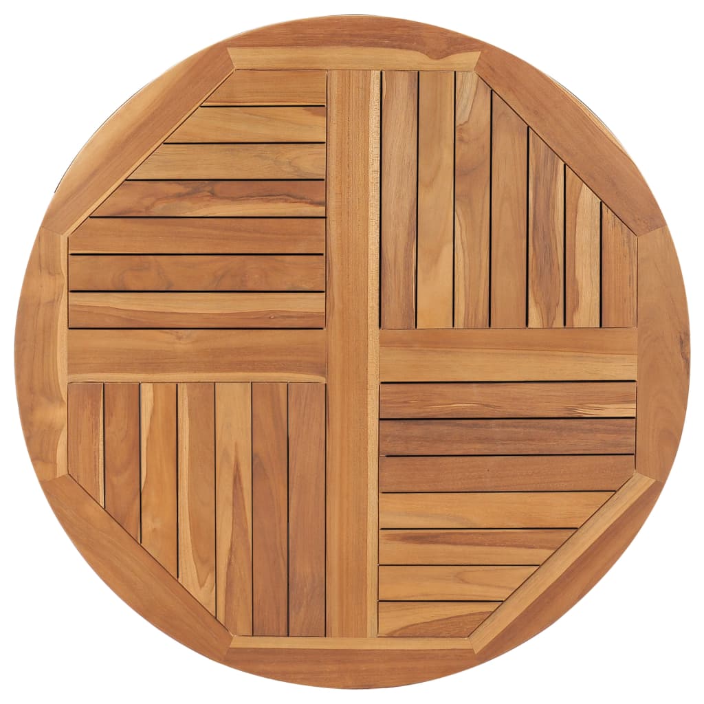 Tafelblad Rond 2,5 Cm 90 Cm Massief Teakhout Ø 90 x 2.5 cm