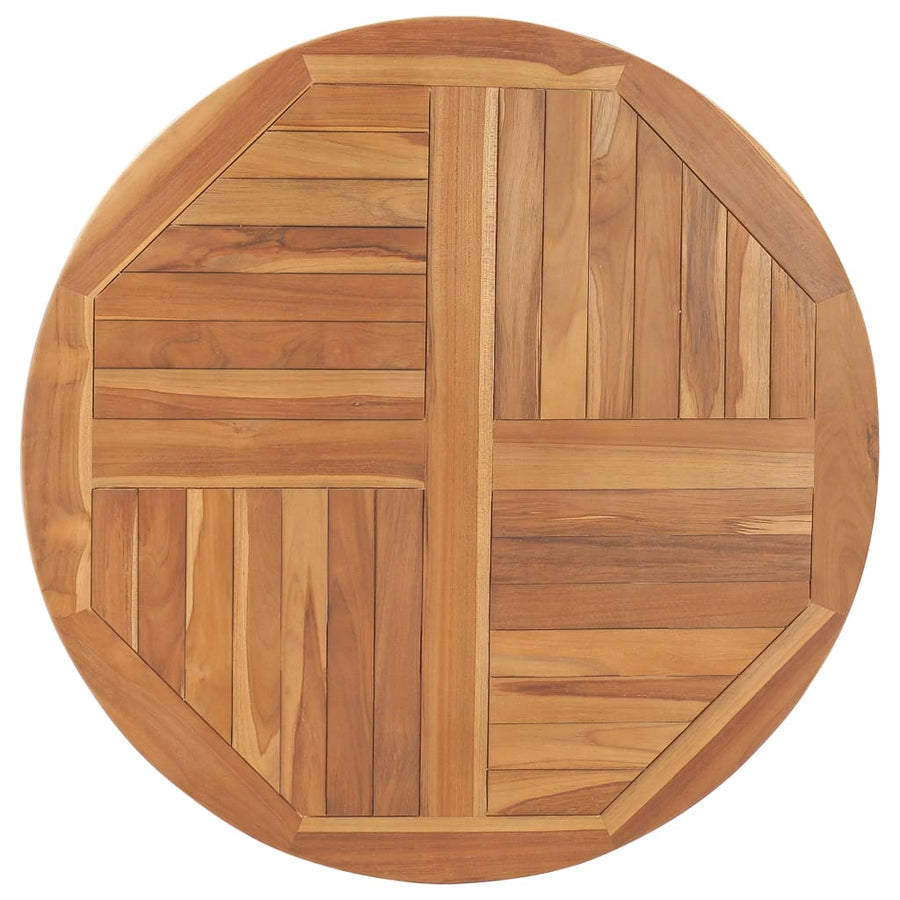 Tafelblad Rond 2,5 Cm 90 Cm Massief Teakhout Ø 90 x 2.5 cm