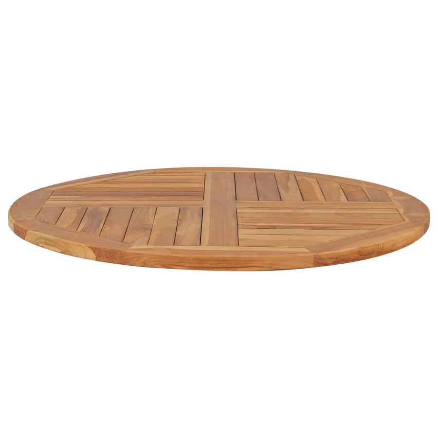 Tafelblad Rond 2,5 Cm 90 Cm Massief Teakhout Ø 90 x 2.5 cm