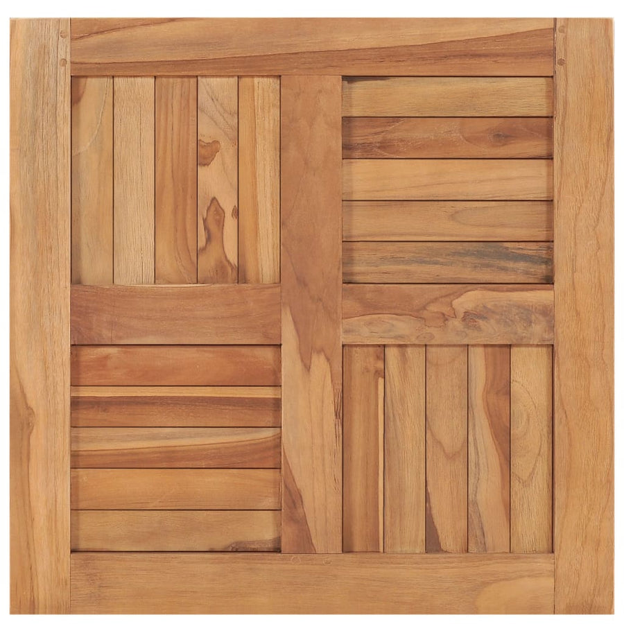 Tafelblad 60X60X2,5 Cm Massief Teakhout 60 x 60 x 2.5 cm