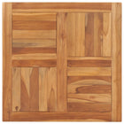 Tafelblad 70x70x2,5 cm massief teakhout