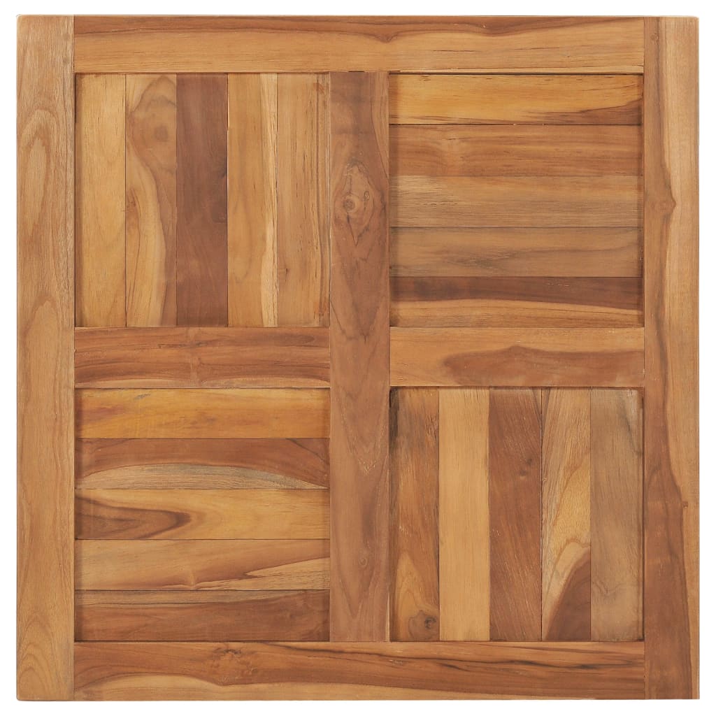 Tafelblad 70X70X2,5 Cm Massief Teakhout 70 x 70 x 2.5 cm