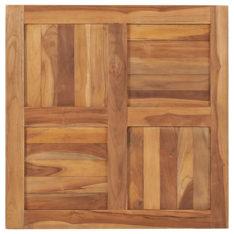 Tafelblad 70X70X2,5 Cm Massief Teakhout 70 x 70 x 2.5 cm