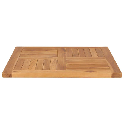 Tafelblad 70X70X2,5 Cm Massief Teakhout 70 x 70 x 2.5 cm