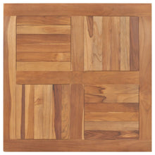 Tafelblad Vierkant 80X80X2,5 Cm Massief Teakhout 80 x 80 x 2.5 cm