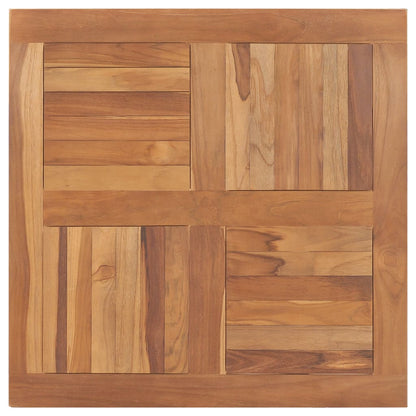 Tafelblad Vierkant 80X80X2,5 Cm Massief Teakhout 80 x 80 x 2.5 cm