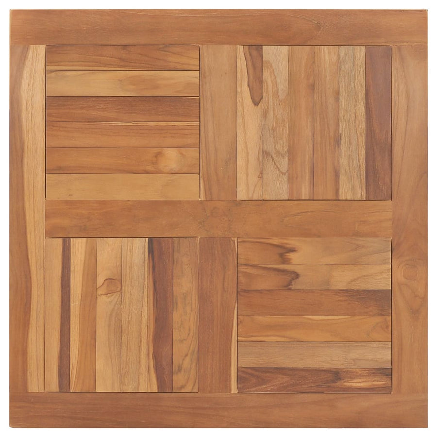Tafelblad Vierkant 80X80X2,5 Cm Massief Teakhout 80 x 80 x 2.5 cm