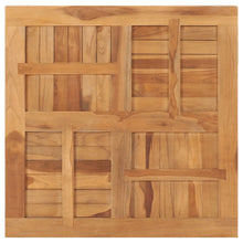 Tafelblad Vierkant 80X80X2,5 Cm Massief Teakhout 80 x 80 x 2.5 cm