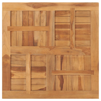 Tafelblad Vierkant 80X80X2,5 Cm Massief Teakhout 80 x 80 x 2.5 cm