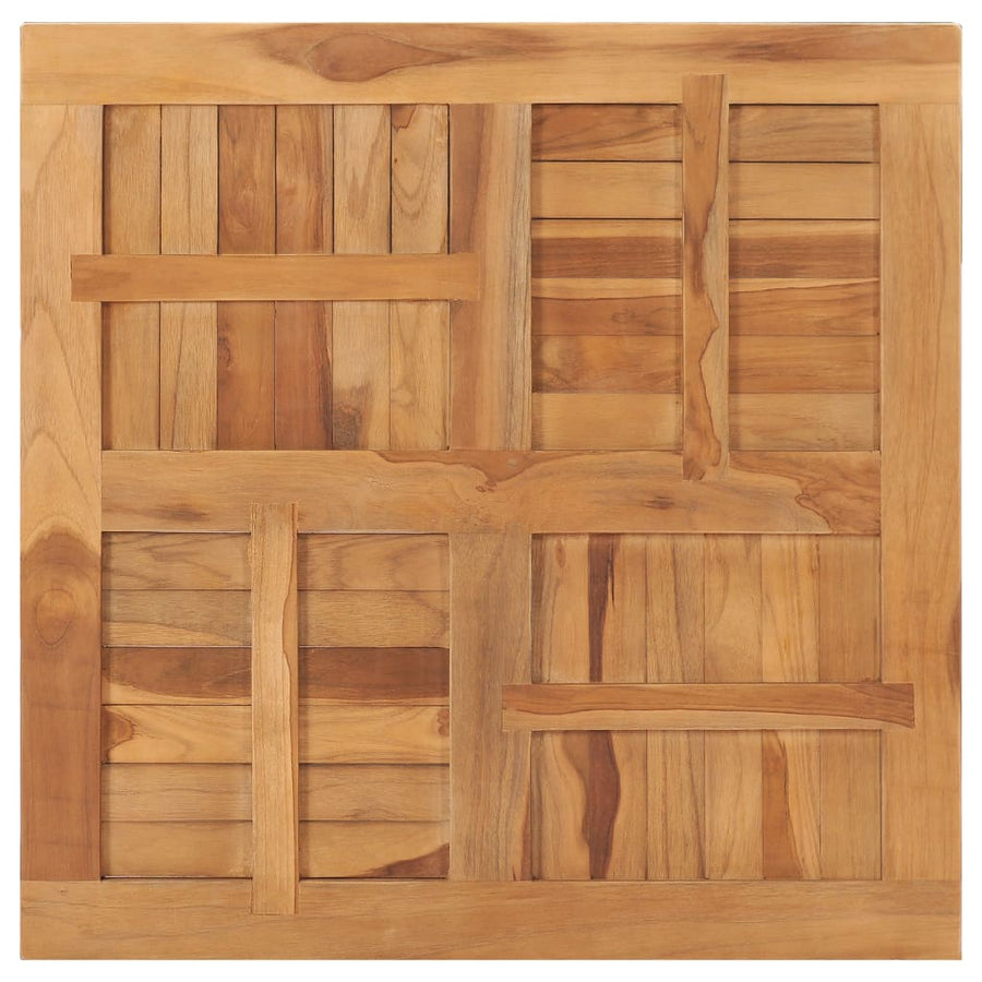 Tafelblad Vierkant 80X80X2,5 Cm Massief Teakhout 80 x 80 x 2.5 cm