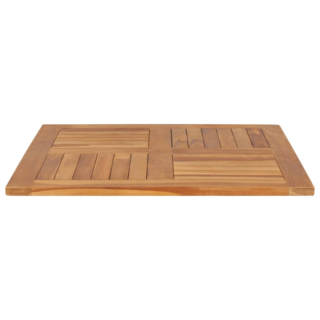 Tafelblad Vierkant 80X80X2,5 Cm Massief Teakhout 80 x 80 x 2.5 cm