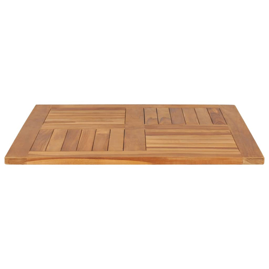 Tafelblad Vierkant 80X80X2,5 Cm Massief Teakhout 80 x 80 x 2.5 cm