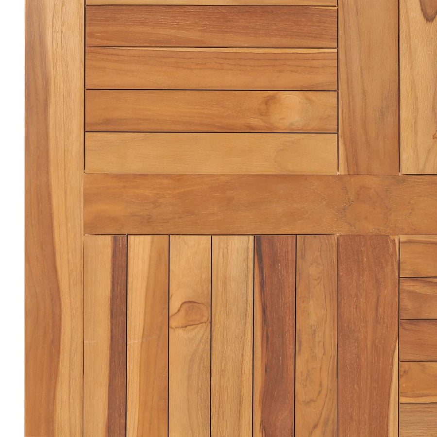 Tafelblad Vierkant 80X80X2,5 Cm Massief Teakhout 80 x 80 x 2.5 cm