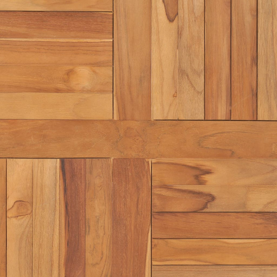 Tafelblad Vierkant 80X80X2,5 Cm Massief Teakhout 80 x 80 x 2.5 cm