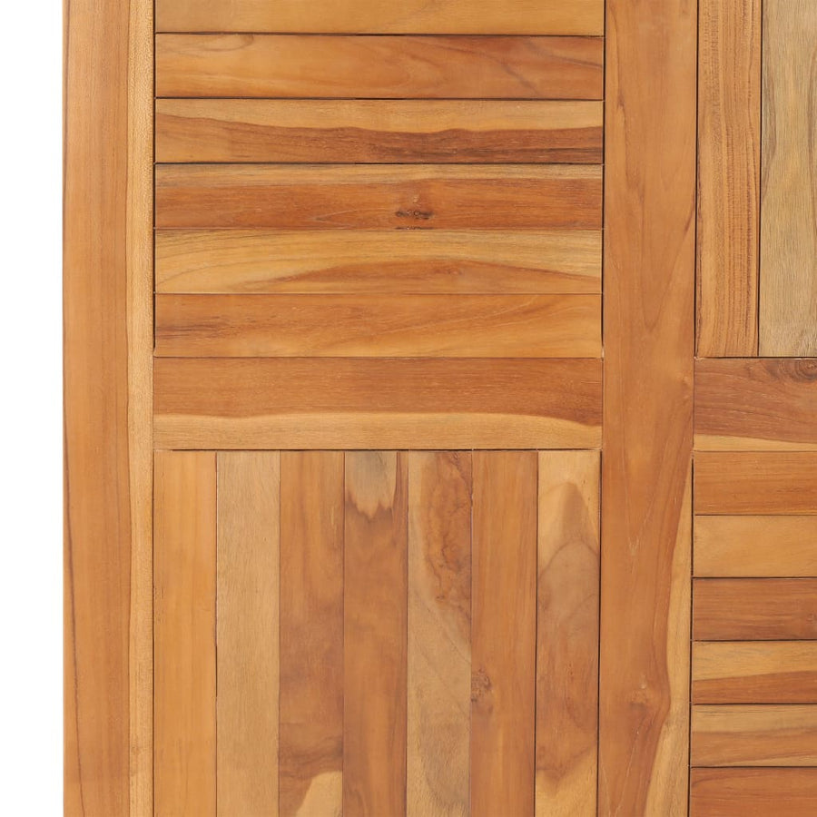 Tafelblad 90X90X2,5 Cm Massief Teakhout 90 x 90 cm