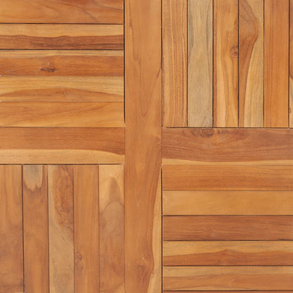 Tafelblad 90X90X2,5 Cm Massief Teakhout 90 x 90 cm