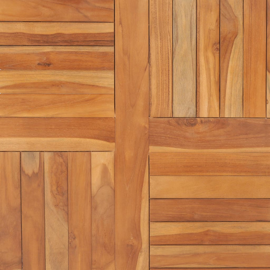 Tafelblad 90X90X2,5 Cm Massief Teakhout 90 x 90 cm