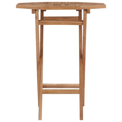 Tuintafel Inklapbaar 60X60X75 Cm Massief Teakhout Achthoekig