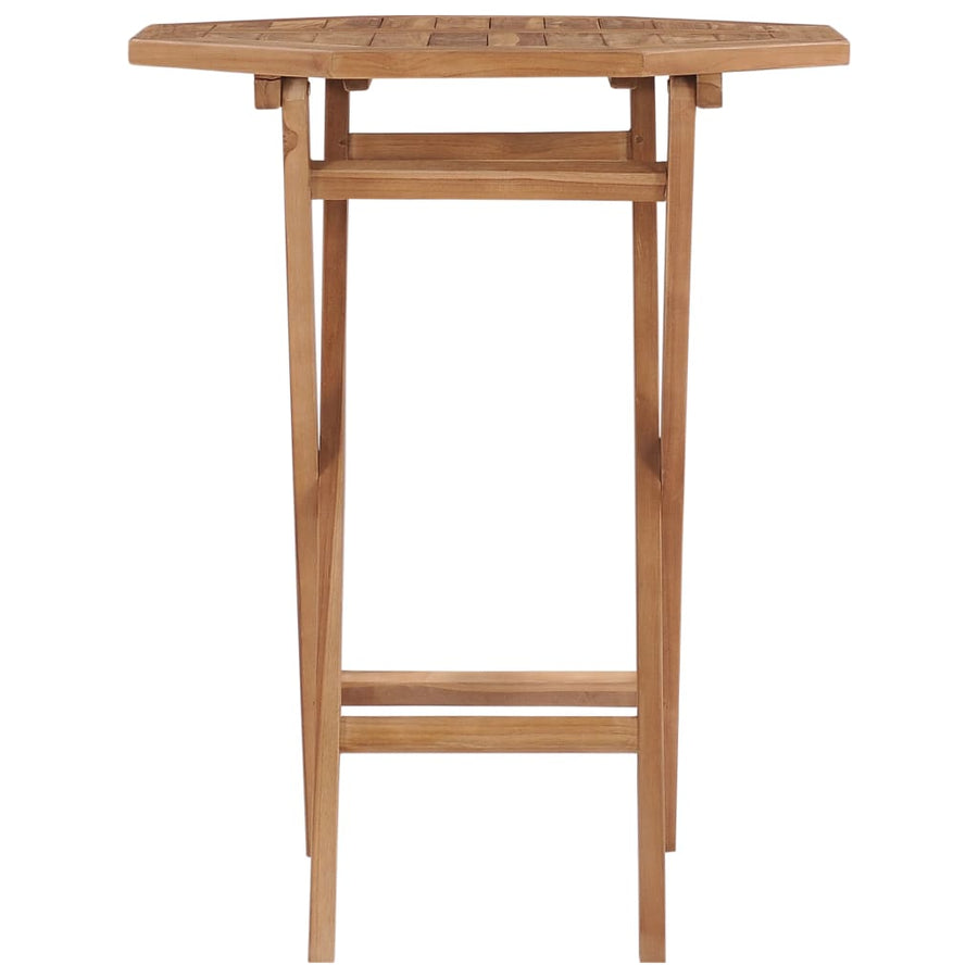 Tuintafel Inklapbaar 60X60X75 Cm Massief Teakhout Achthoekig