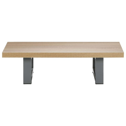 2-Delige Badkamermeubelset Keramiek Eikenkleurig 60 cm schap en 40 cm ovale wastafel Bruin