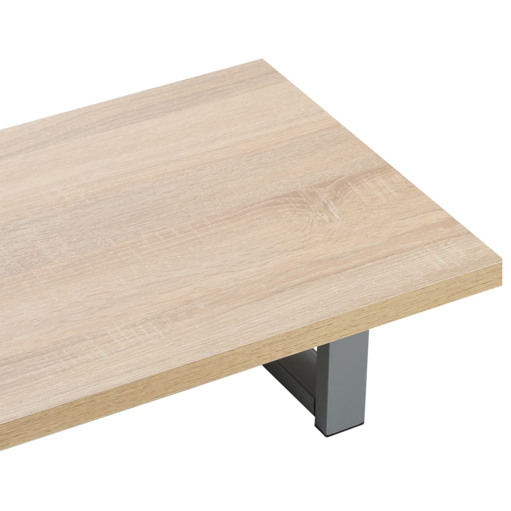 2-Delige Badkamermeubelset Keramiek Eikenkleurig 60 cm schap en 40 cm ovale wastafel Bruin