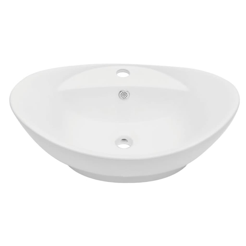 2-Delige Badkamermeubelset Keramiek Eikenkleurig 60 cm Bruin