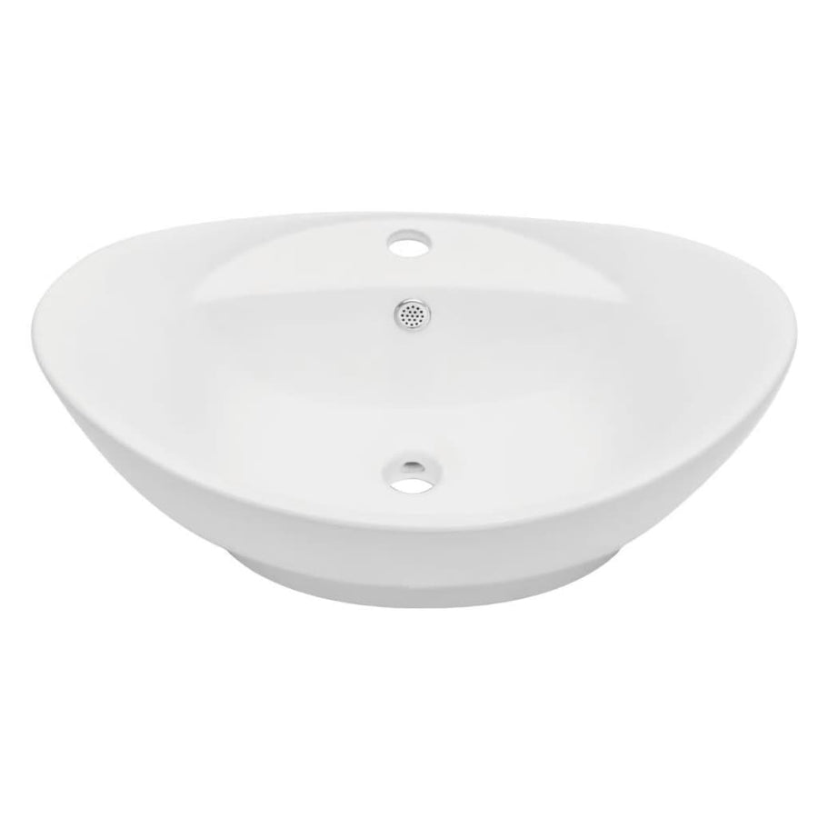 2-Delige Badkamermeubelset Keramiek Eikenkleurig 60 cm Bruin