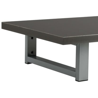 2-Delige Badkamermeubelset Keramiek Grijs 60 cm schap en 40 cm ovale wastafel