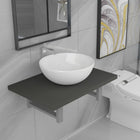 2-Piece Bathroom Vanity Set Ceramic Grey