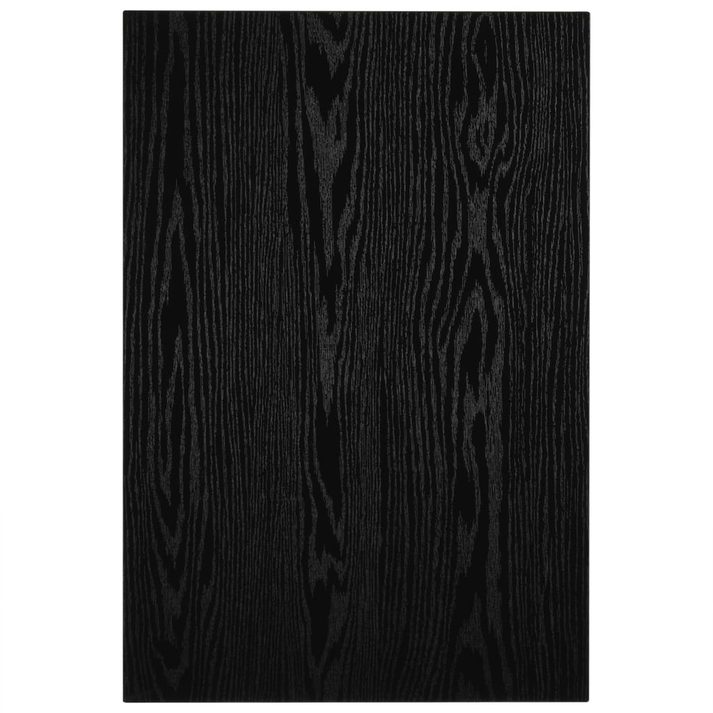 2-Delige Badkamermeubelset Keramiek Zwart 60 cm schap en 40 cm ovale wastafel