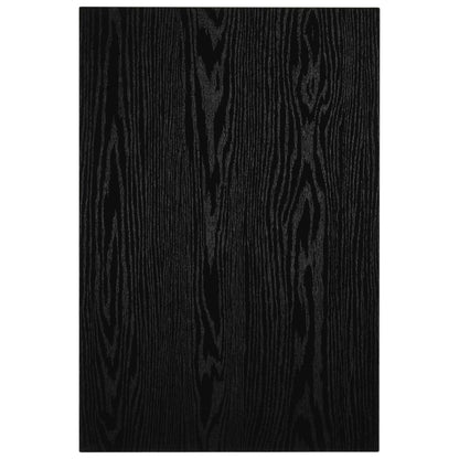 2-Delige Badkamermeubelset Keramiek Zwart 60 cm schap en 40 cm ovale wastafel