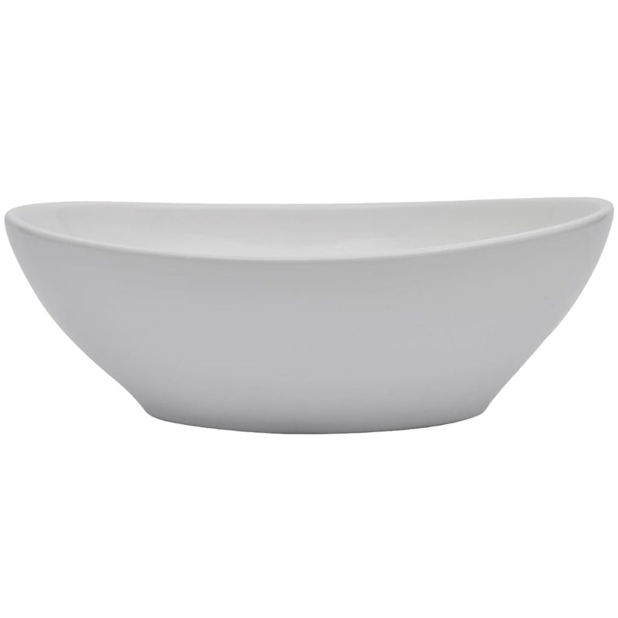2-Delige Badkamermeubelset Keramiek Zwart 60 cm schap en 40 cm ovale wastafel