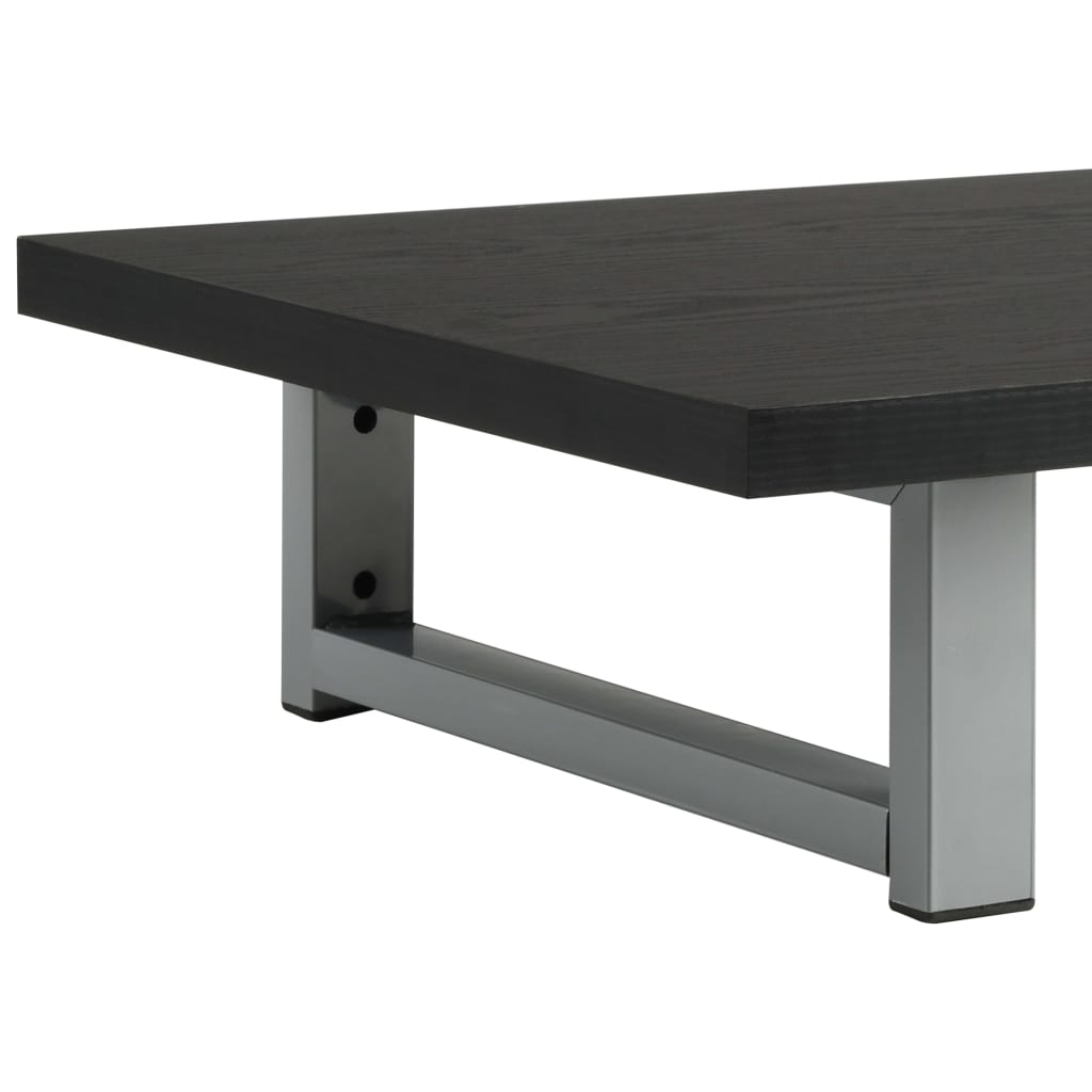2-Delige Badkamermeubelset Keramiek Zwart 60 cm
