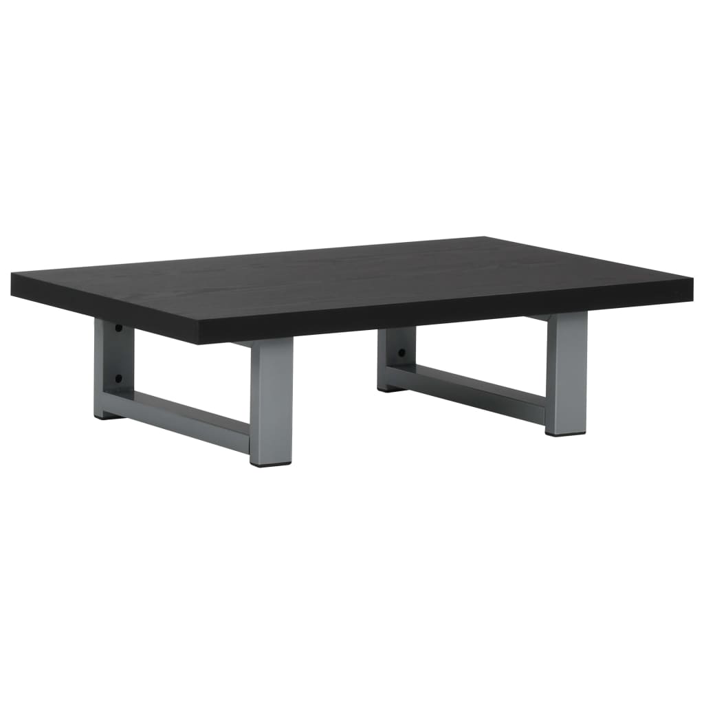 2-Delige Badkamermeubelset Keramiek Zwart 60 cm