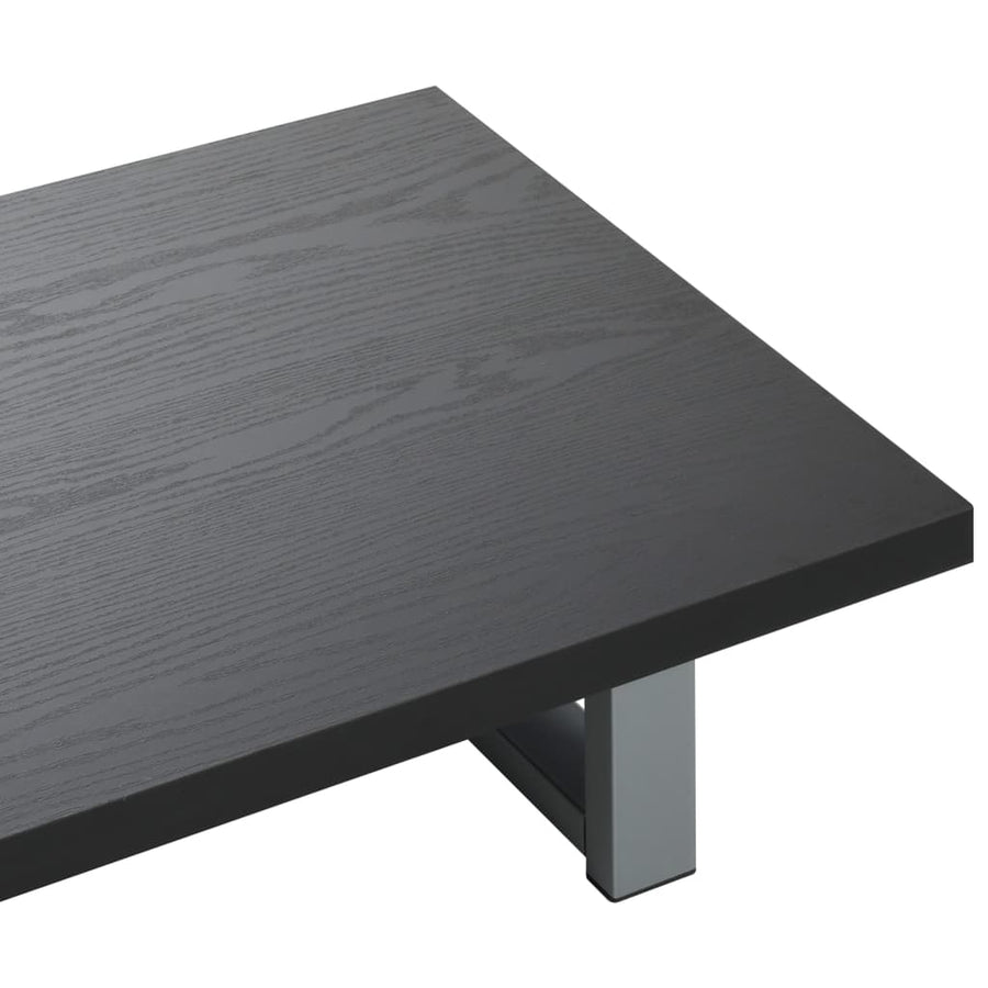 2-Delige Badkamermeubelset Keramiek Zwart 60 cm